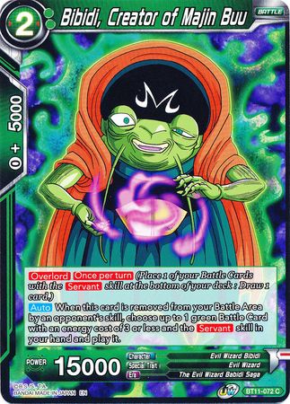 Bibidi, Creator of Majin Buu (BT11-072) [Vermilion Bloodline] | Odin's Place