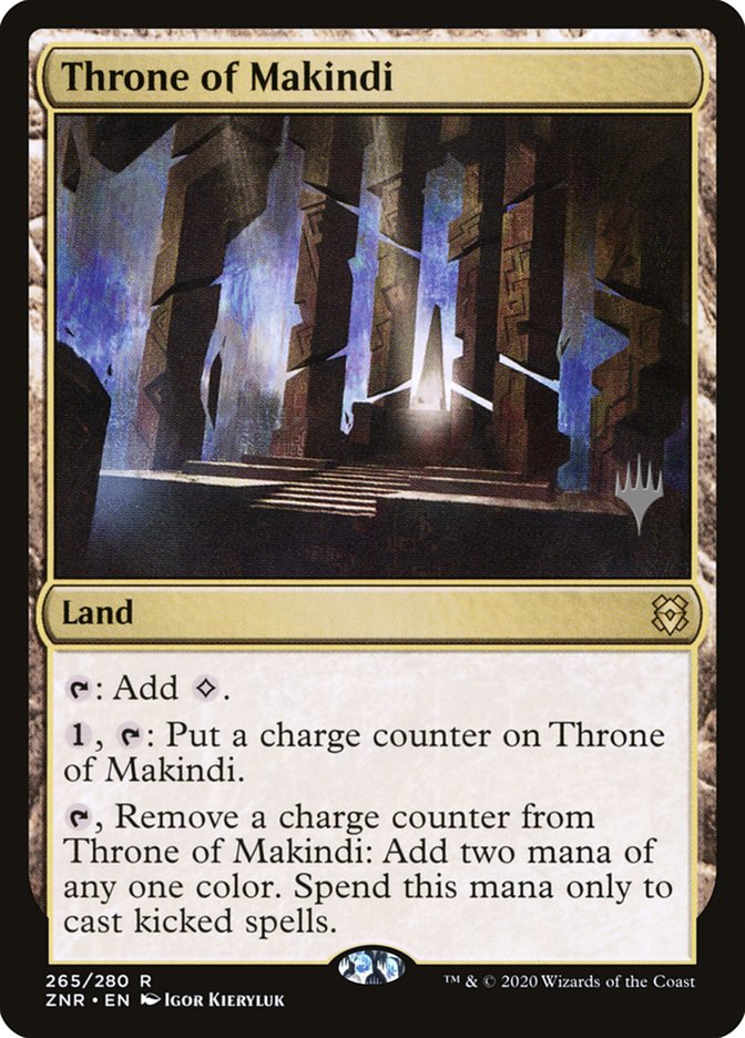 Throne of Makindi (Promo Pack) [Zendikar Rising Promos] | Odin's Place