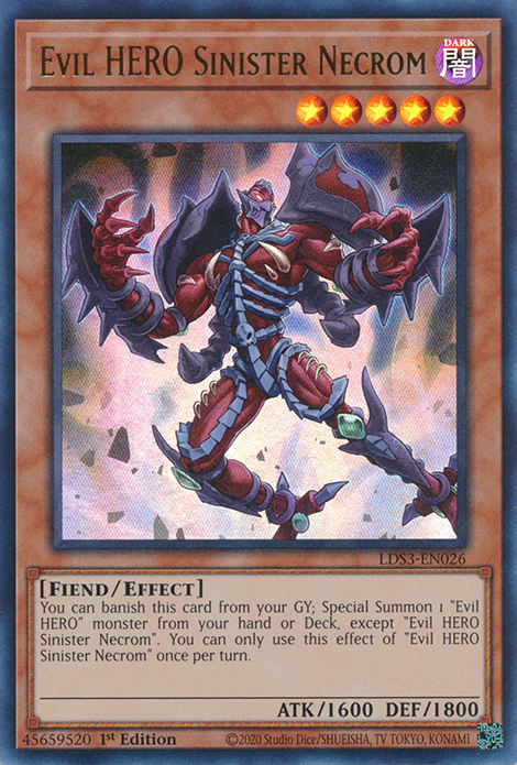 Evil HERO Sinister Necrom [LDS3-EN026] Ultra Rare | Odin's Place