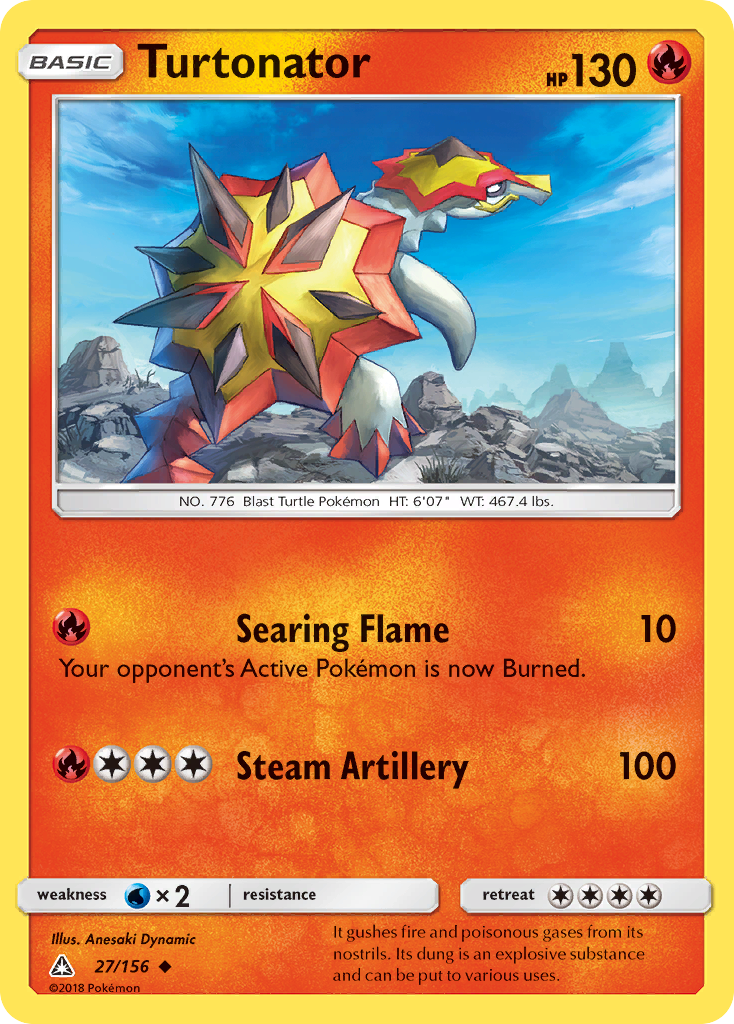 Turtonator (27/156) [Sun & Moon: Ultra Prism] | Odin's Place