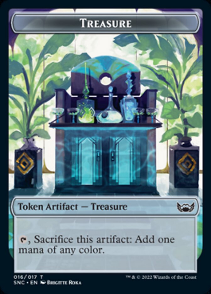 Treasure (016) // Copy Double-Sided Token [Streets of New Capenna Tokens] | Odin's Place