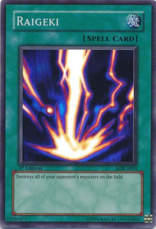 Raigeki [LOB-A053] Super Rare | Odin's Place