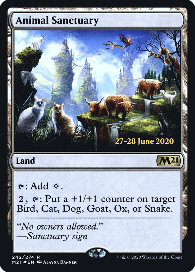 Animal Sanctuary [Core Set 2021 Prerelease Promos] | Odin's Place