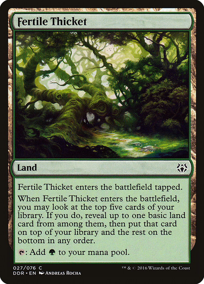 Fertile Thicket (27) [Duel Decks: Nissa vs. Ob Nixilis] | Odin's Place
