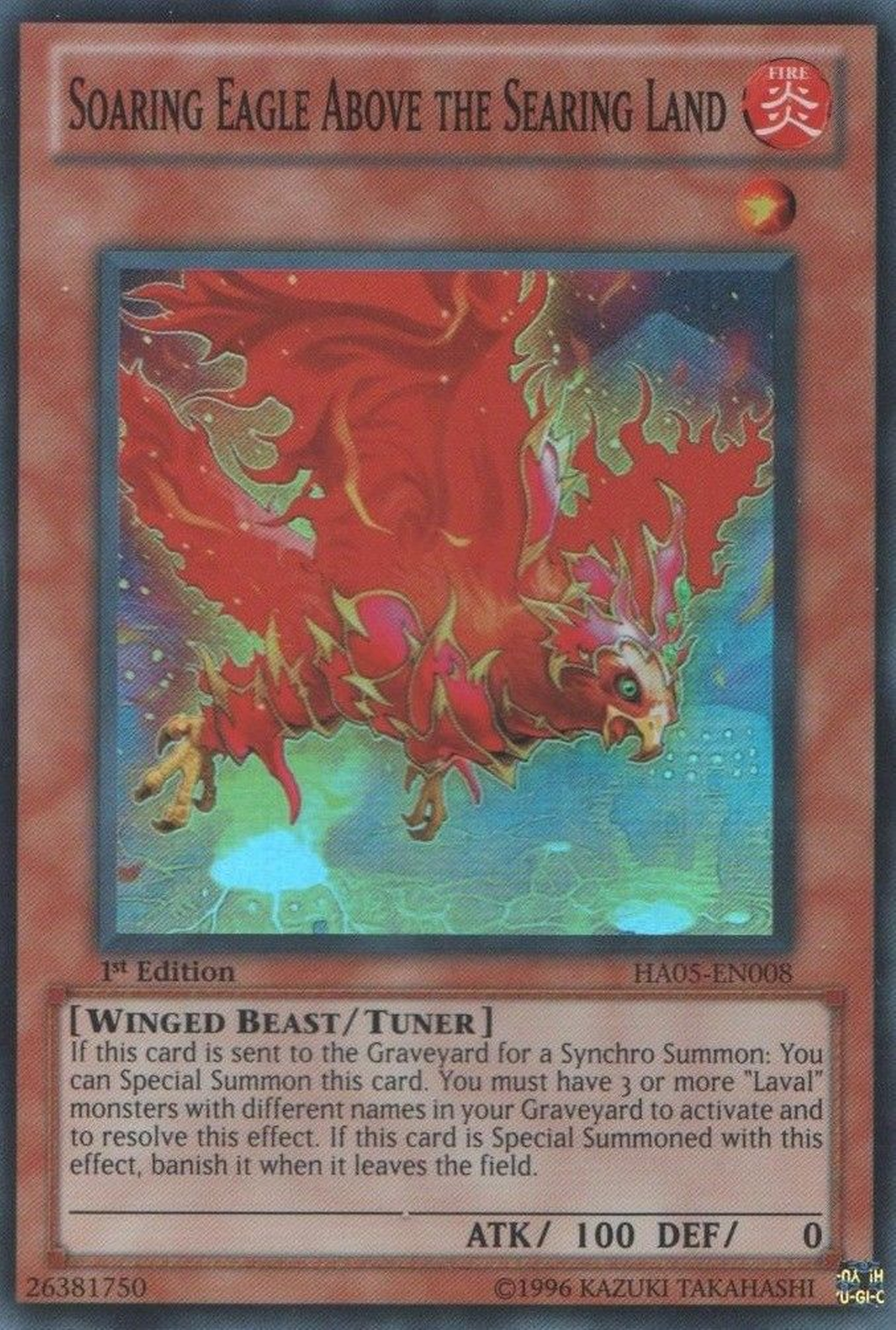 Soaring Eagle Above the Searing Land [HA05-EN008] Super Rare | Odin's Place