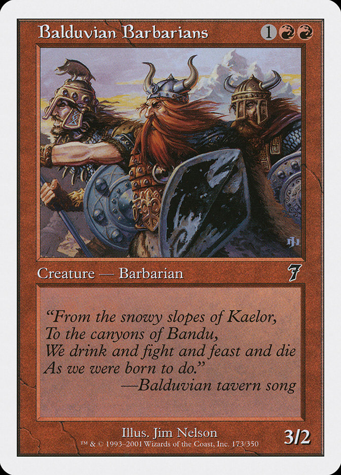 Balduvian Barbarians (173) [Seventh Edition] | Odin's Place