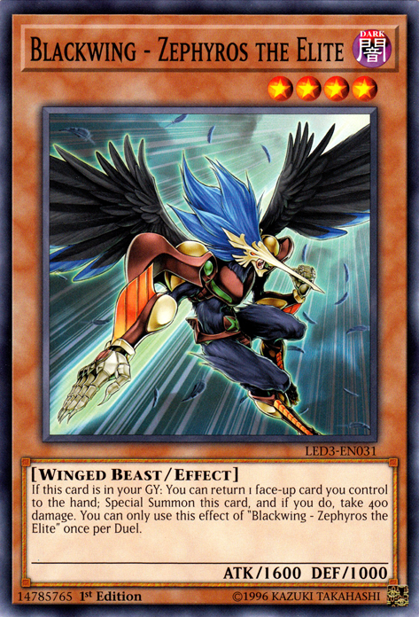 Blackwing - Zephyros the Elite [LED3-EN031] Common | Odin's Place