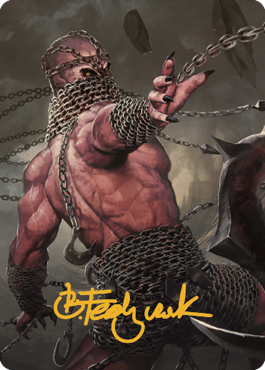 Chain Devil Art Card (Gold-Stamped Signature) [Commander Legends: Battle for Baldur's Gate Art Series] | Odin's Place