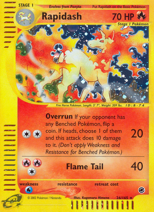 Rapidash (26/165) [Expedition: Base Set] | Odin's Place