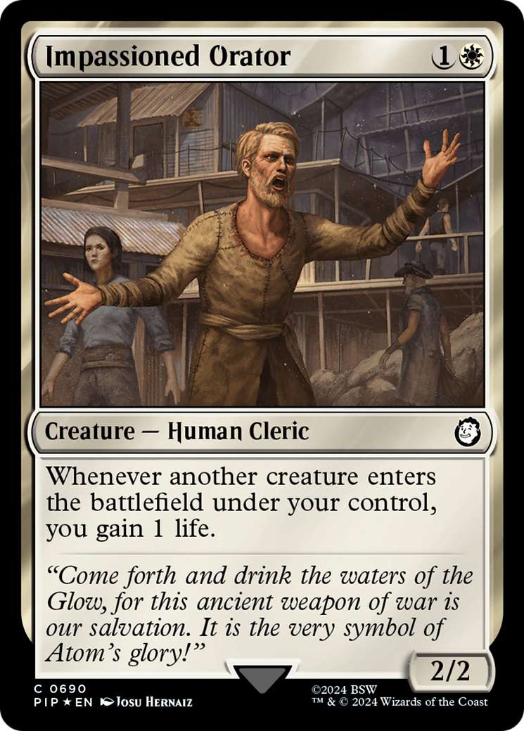 Impassioned Orator (Surge Foil) [Fallout] | Odin's Place