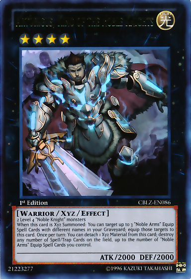 Artorigus, King of the Noble Knights [CBLZ-EN086] Ultra Rare | Odin's Place