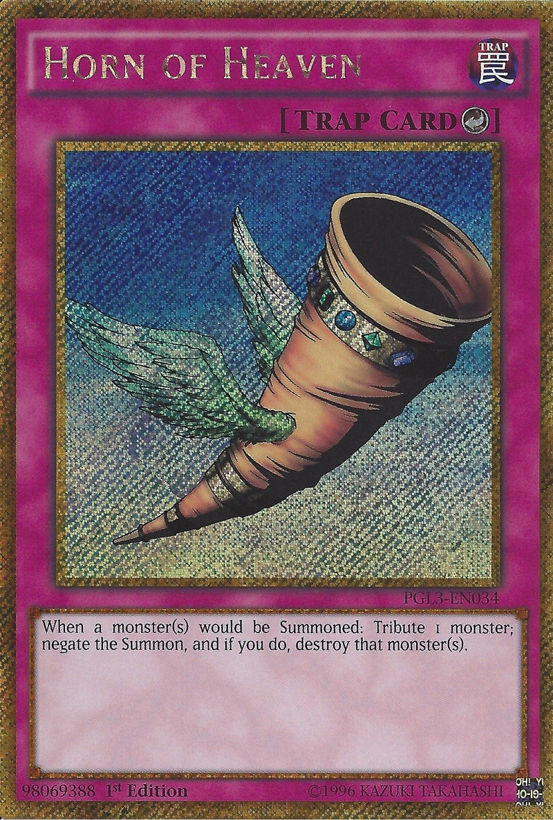 Horn of Heaven [PGL3-EN034] Gold Secret Rare | Odin's Place