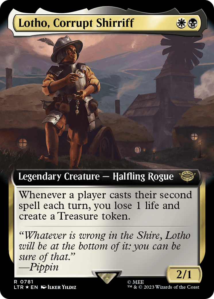 Lotho, Corrupt Shirriff (Extended Art) (Surge Foil) [The Lord of the Rings: Tales of Middle-Earth] | Odin's Place
