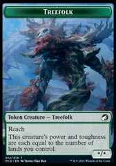 Wolf // Treefolk Double-Sided Token [Innistrad: Midnight Hunt Tokens] | Odin's Place