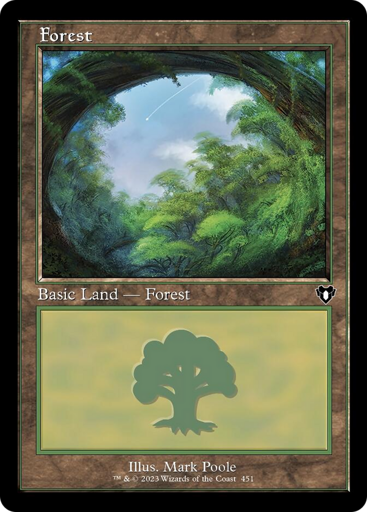 Forest (451) (Retro) [Commander Masters] | Odin's Place