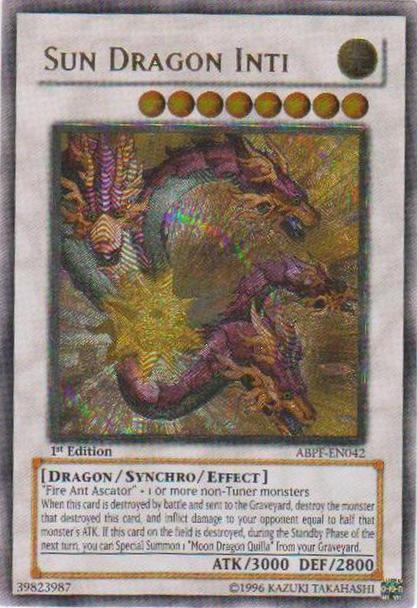 Sun Dragon Inti [ABPF-EN042] Ultimate Rare | Odin's Place