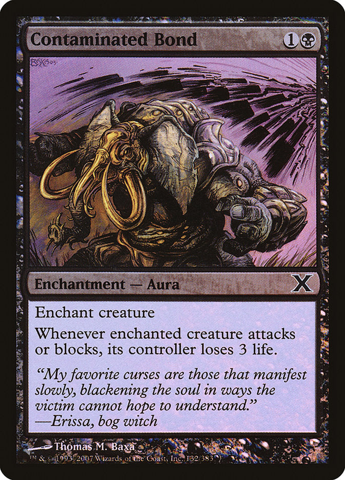 Contaminated Bond (Premium Foil) [Tenth Edition] | Odin's Place