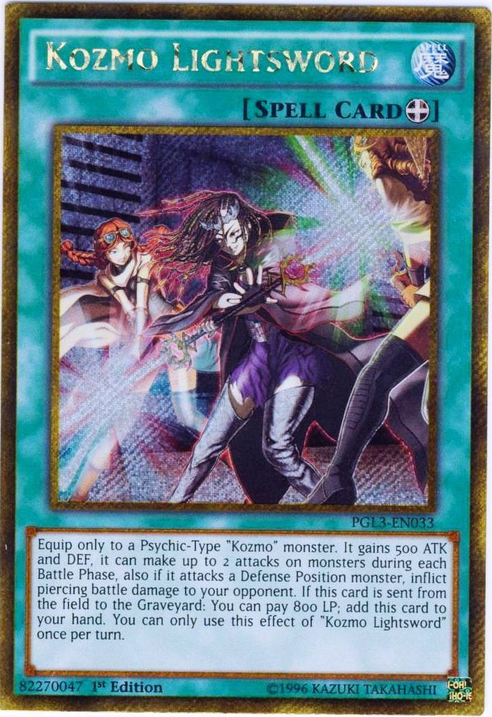 Kozmo Lightsword [PGL3-EN033] Gold Secret Rare | Odin's Place