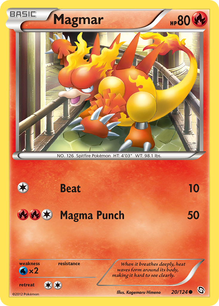 Magmar (20/124) [Black & White: Dragons Exalted] | Odin's Place