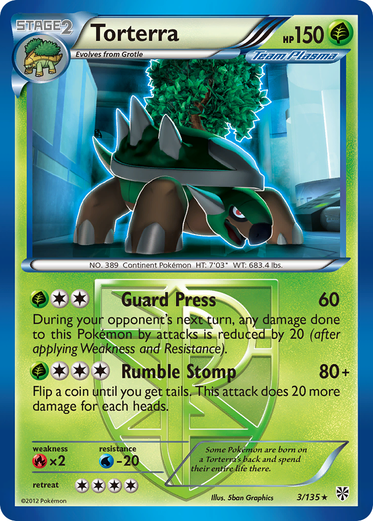 Torterra (3/135) [Black & White: Plasma Storm] | Odin's Place