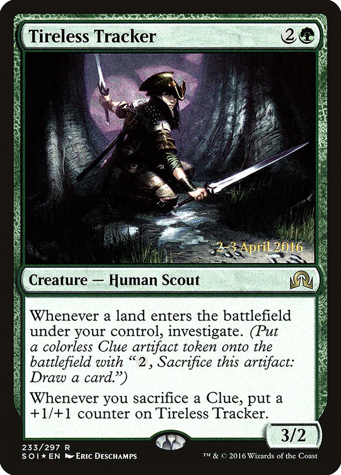 Tireless Tracker (233) [Shadows over Innistrad Prerelease Promos] | Odin's Place