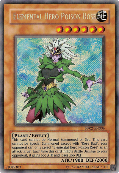 Elemental Hero Poison Rose [PP02-EN006] Secret Rare | Odin's Place