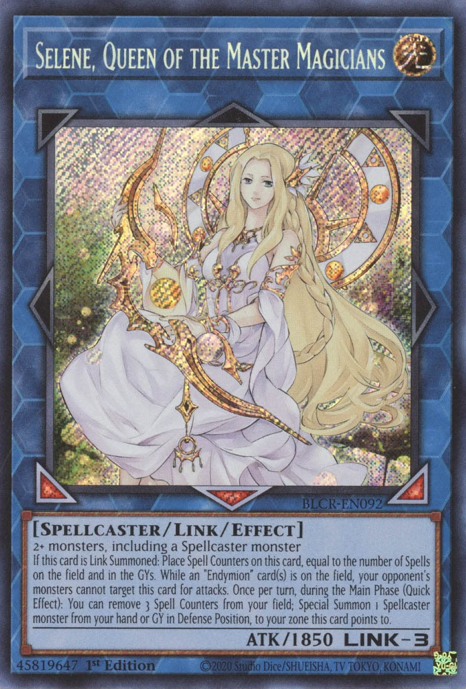Selene, Queen of the Master Magicians [BLCR-EN092] Secret Rare | Odin's Place