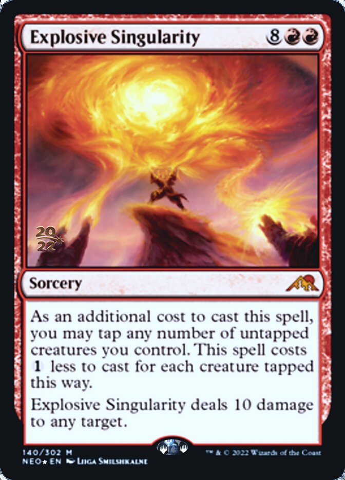Explosive Singularity [Kamigawa: Neon Dynasty Prerelease Promos] | Odin's Place