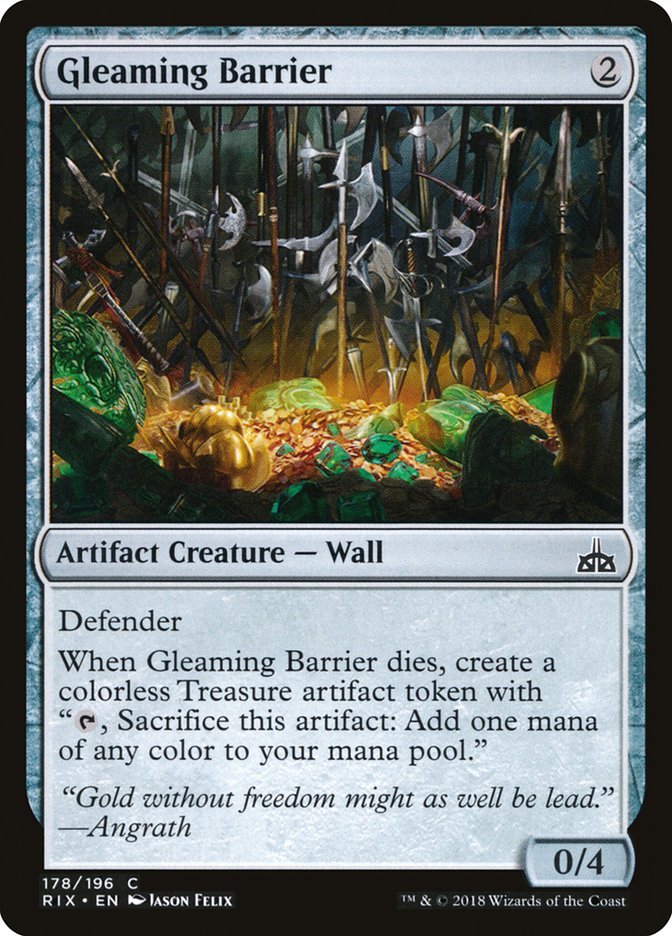 Gleaming Barrier (178) [Rivals of Ixalan] | Odin's Place