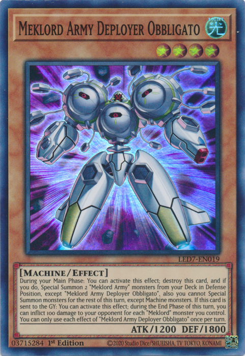 Meklord Army Deployer Obbligato [LED7-EN019] Super Rare | Odin's Place