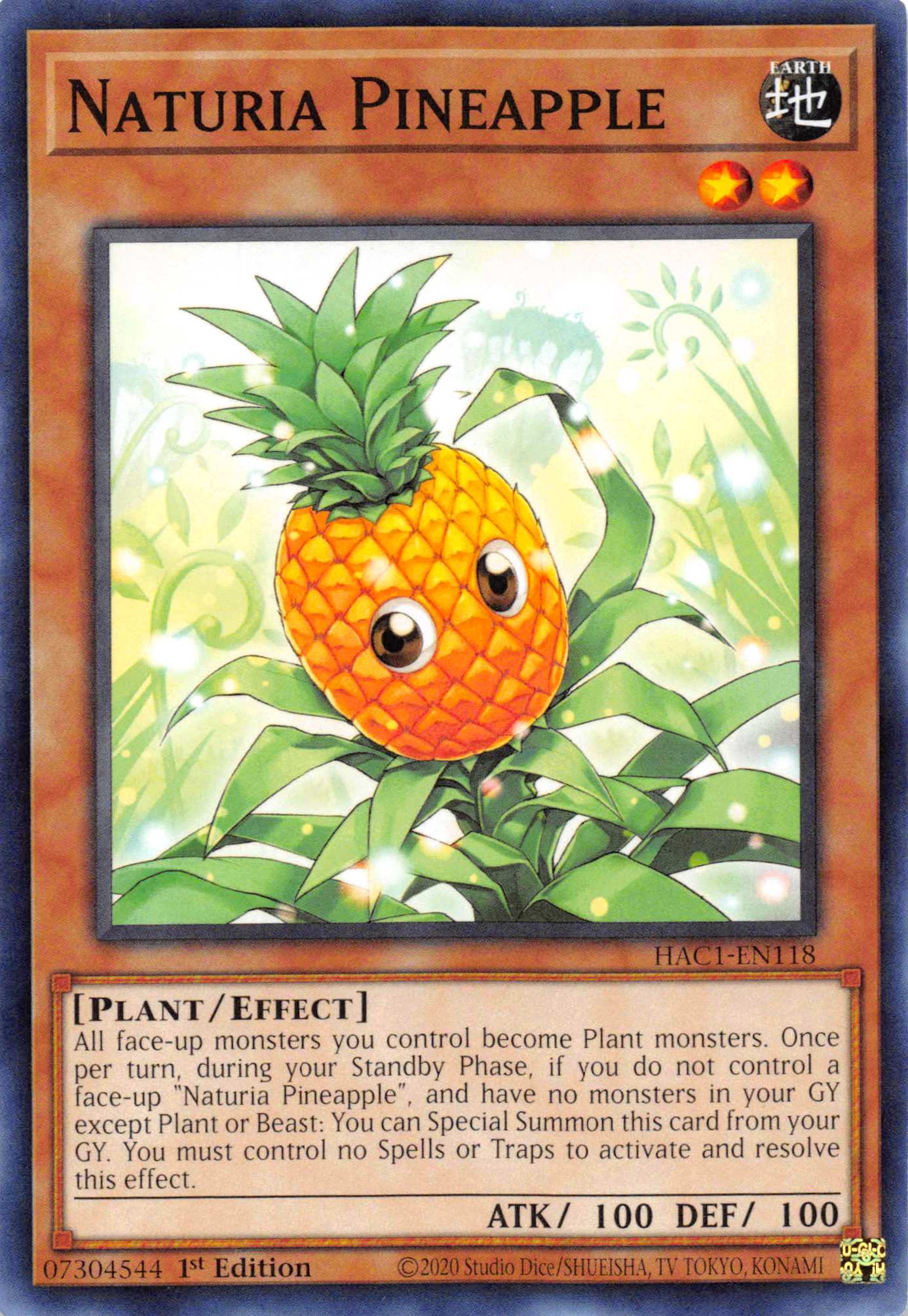 Naturia Pineapple [HAC1-EN118] Common | Odin's Place