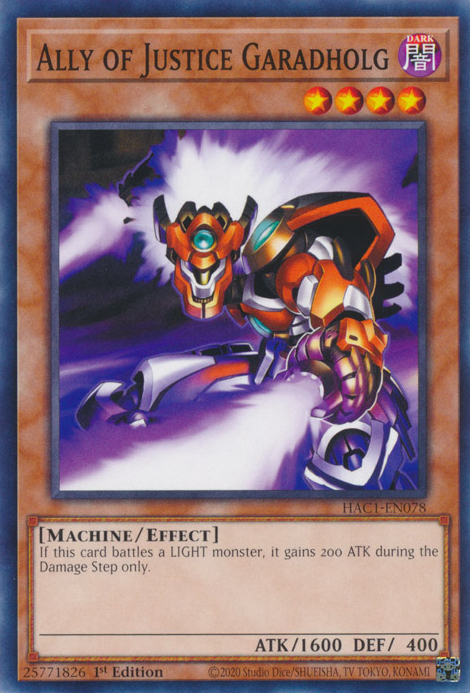 Ally of Justice Garadholg [HAC1-EN078] Common | Odin's Place