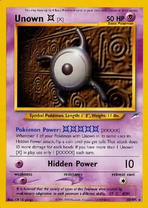 Unown [X] (30/105) [Neo Destiny Unlimited] | Odin's Place
