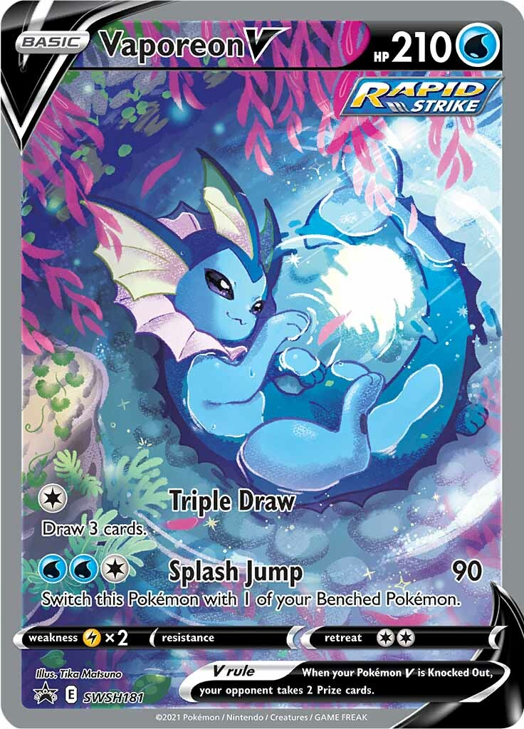 Vaporeon V (SWSH181) [Sword & Shield: Black Star Promos] | Odin's Place