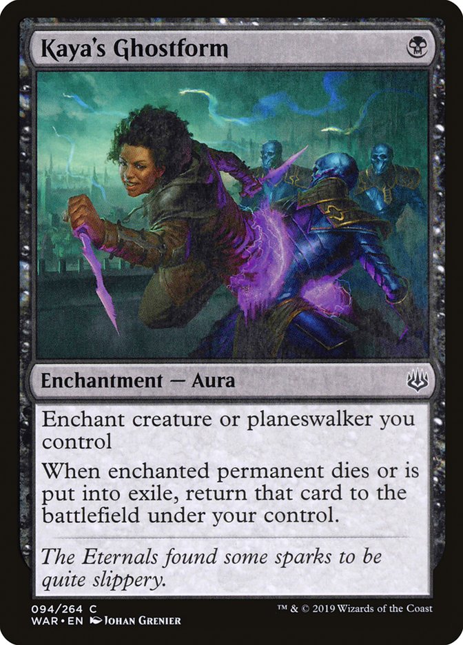 Kaya's Ghostform (94) [War of the Spark] | Odin's Place