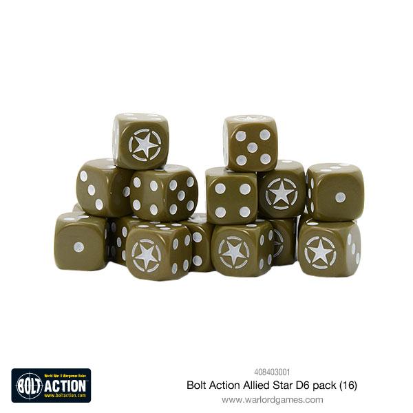 Bolt Action: Allied Star Dice Set | Odin's Place