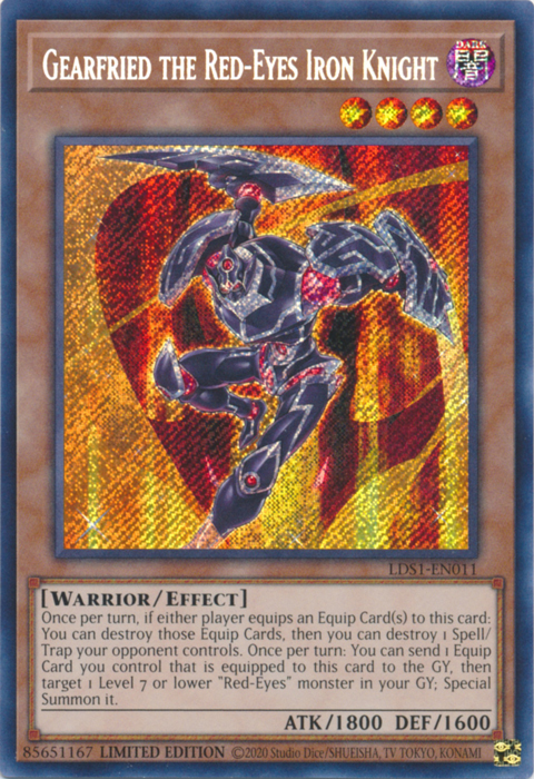 Gearfried the Red-Eyes Iron Knight [LDS1-EN011] Secret Rare | Odin's Place