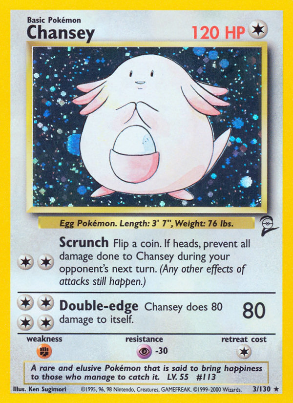 Chansey (3/130) [Base Set 2] | Odin's Place