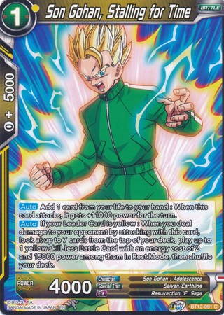 Son Gohan, Stalling for Time (BT12-091) [Vicious Rejuvenation] | Odin's Place
