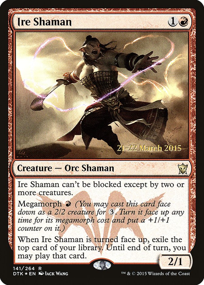 Ire Shaman (141) [Dragons of Tarkir Prerelease Promos] | Odin's Place