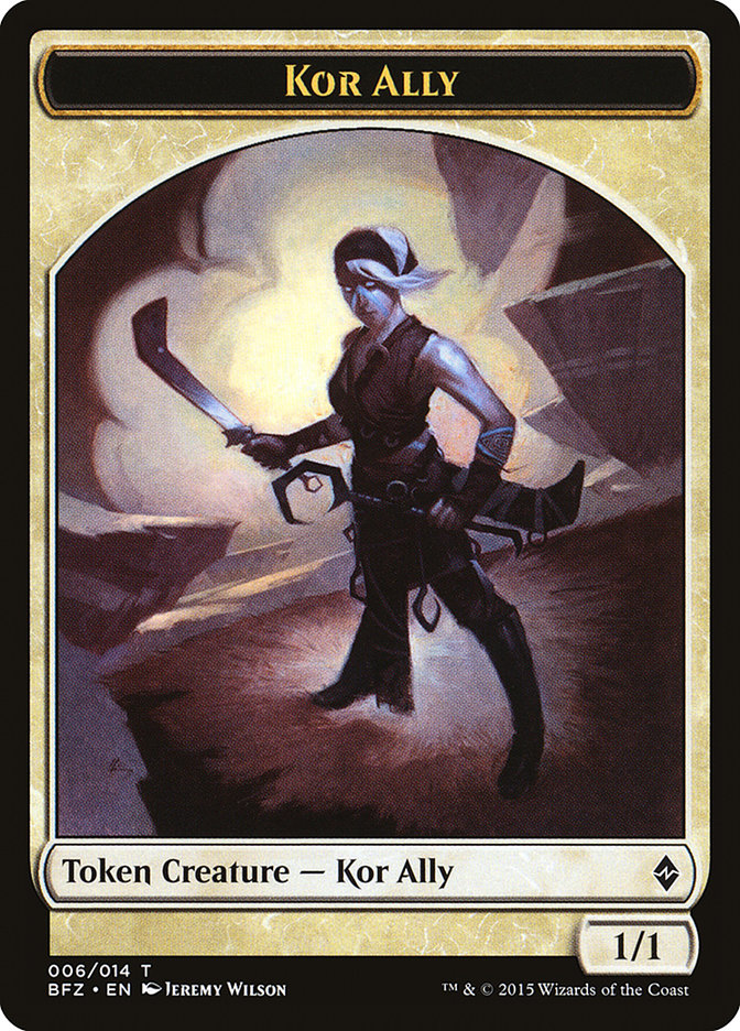 Kor Ally Token (6) [Battle for Zendikar Tokens] | Odin's Place