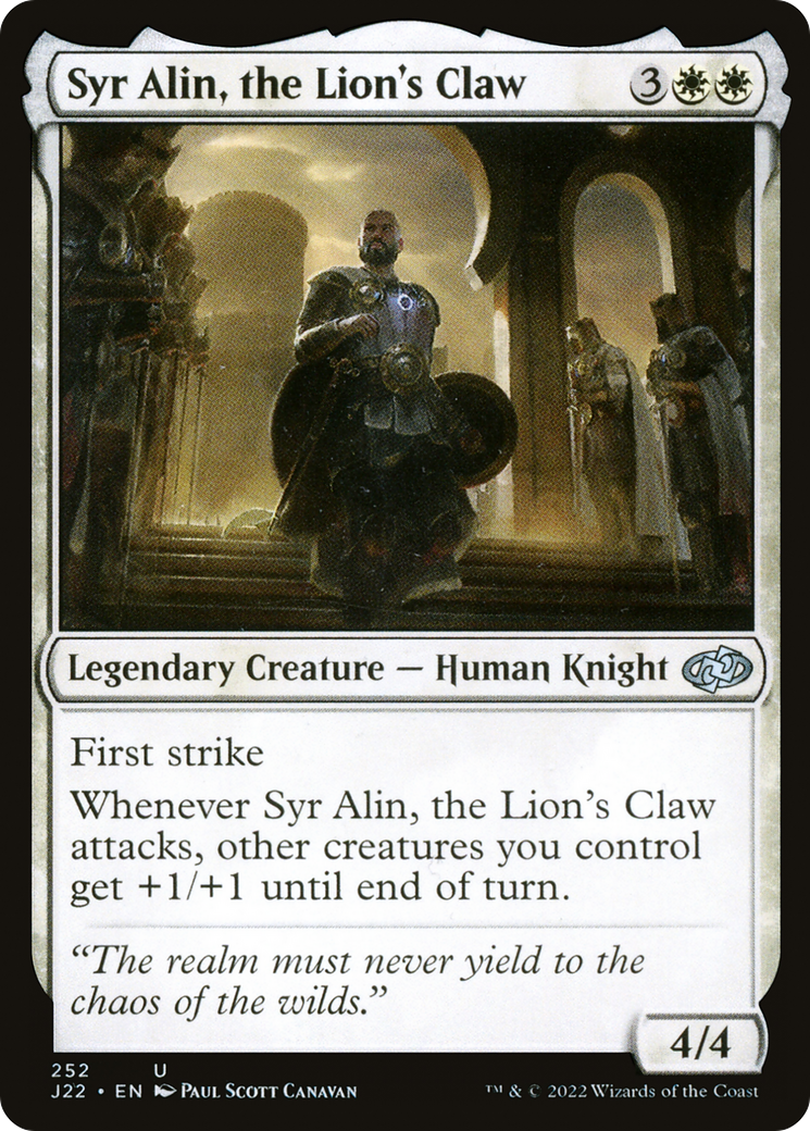 Syr Alin, the Lion's Claw [Jumpstart 2022] | Odin's Place