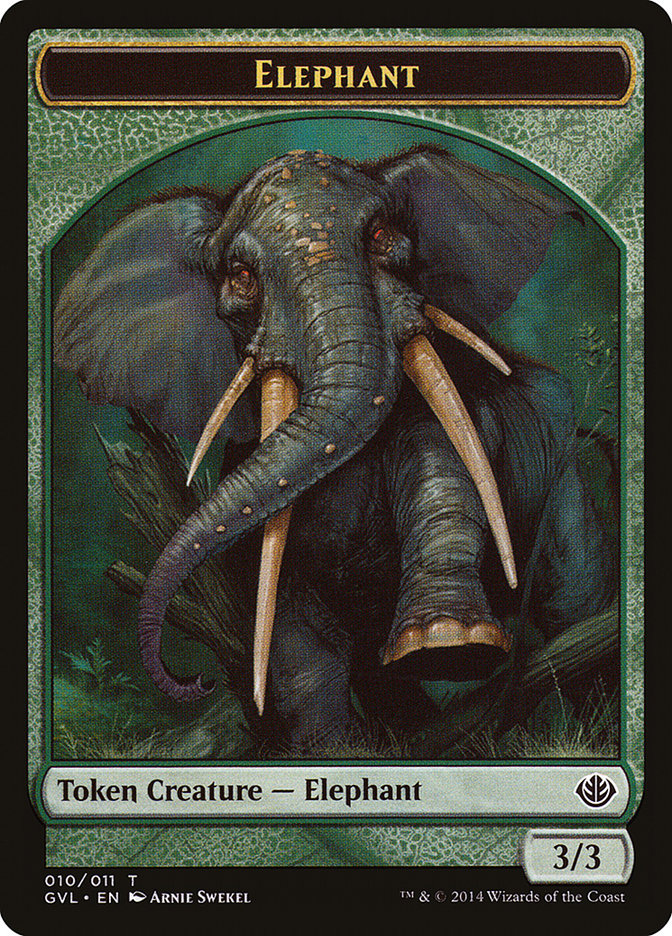 Elephant Token (10) (Garruk vs. Liliana) [Duel Decks Anthology Tokens] | Odin's Place