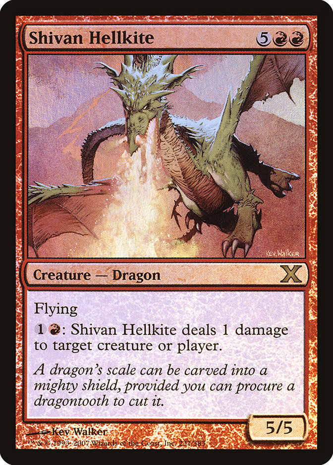 Shivan Hellkite (Premium Foil) [Tenth Edition] | Odin's Place