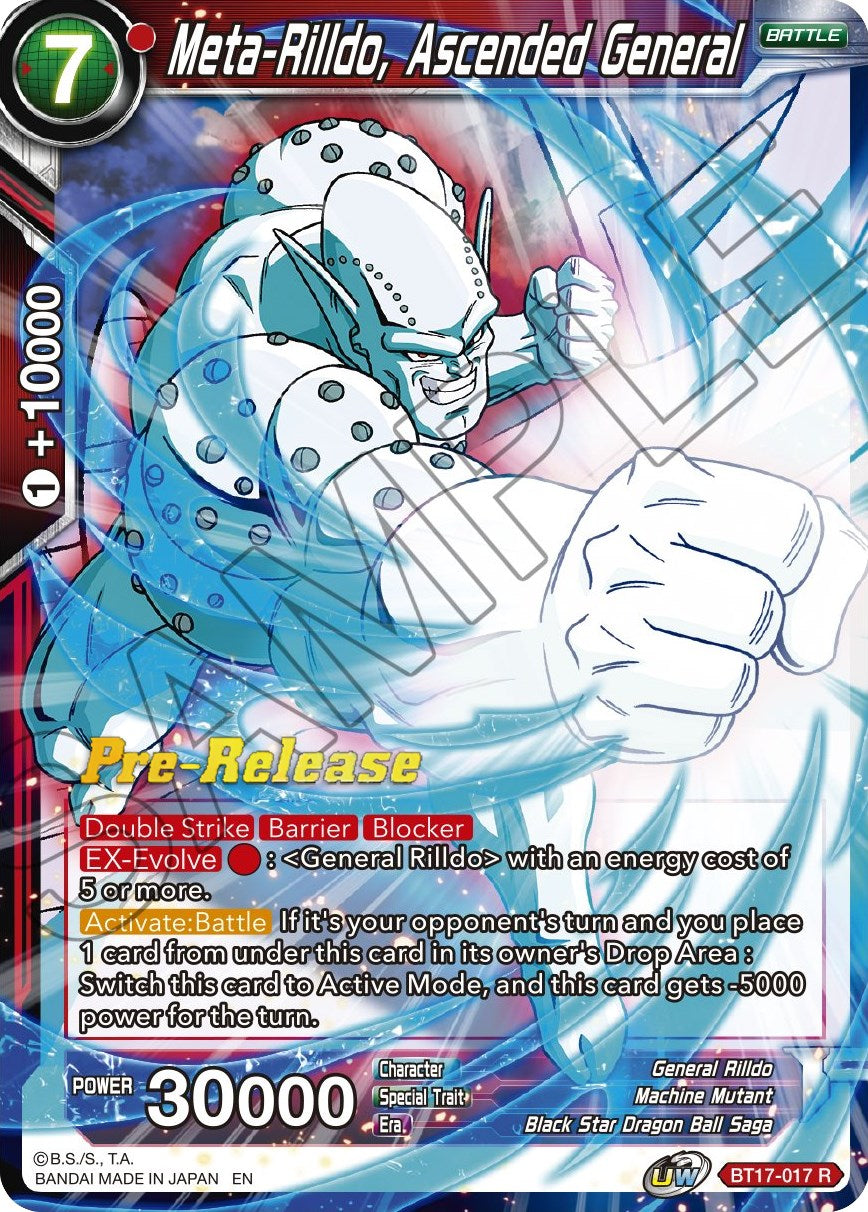 Meta-Rilldo, Ascended General (BT17-017) [Ultimate Squad Prerelease Promos] | Odin's Place