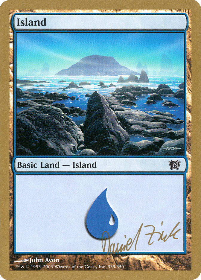 Island (dz335) (Daniel Zink) [World Championship Decks 2003] | Odin's Place