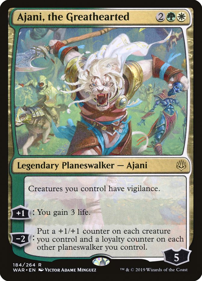 Ajani, the Greathearted (184) [War of the Spark] | Odin's Place