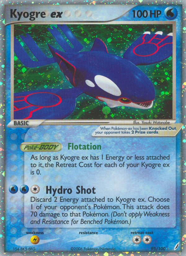 Kyogre ex (95/100) [EX: Crystal Guardians] | Odin's Place