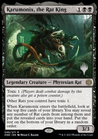 Karumonix, the Rat King (Promo Pack) [Phyrexia: All Will Be One Promos] | Odin's Place
