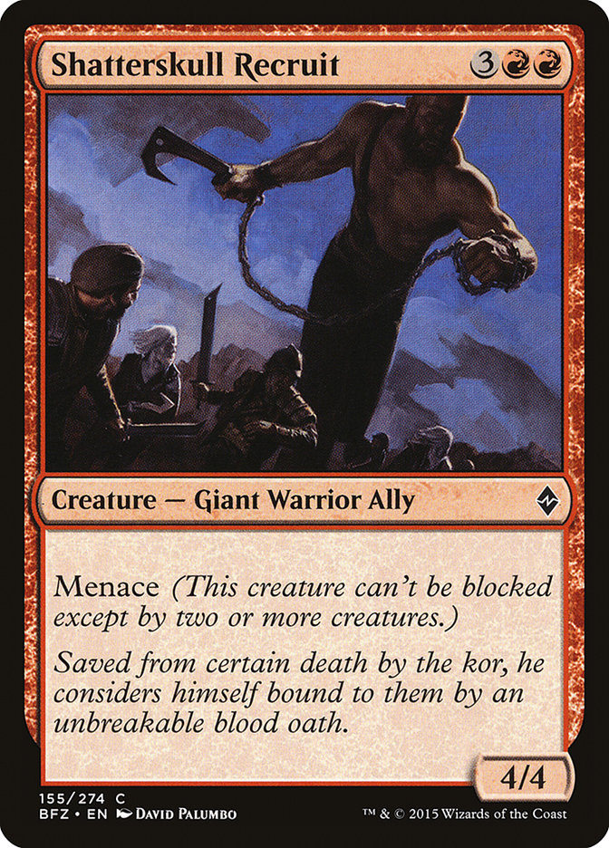 Shatterskull Recruit (155) [Battle for Zendikar] | Odin's Place